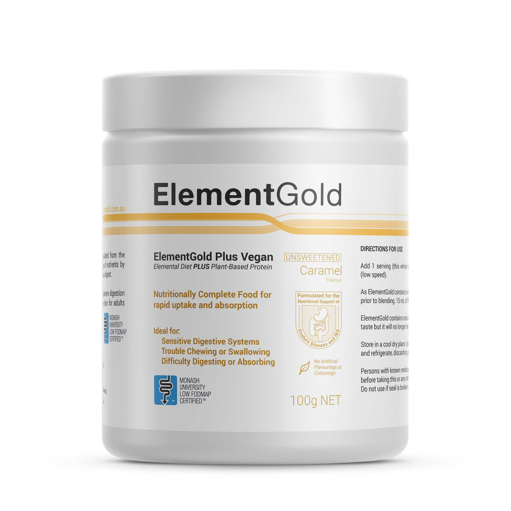 ElementGoldPlus+ Vegan Unsweetened Caramel 100g